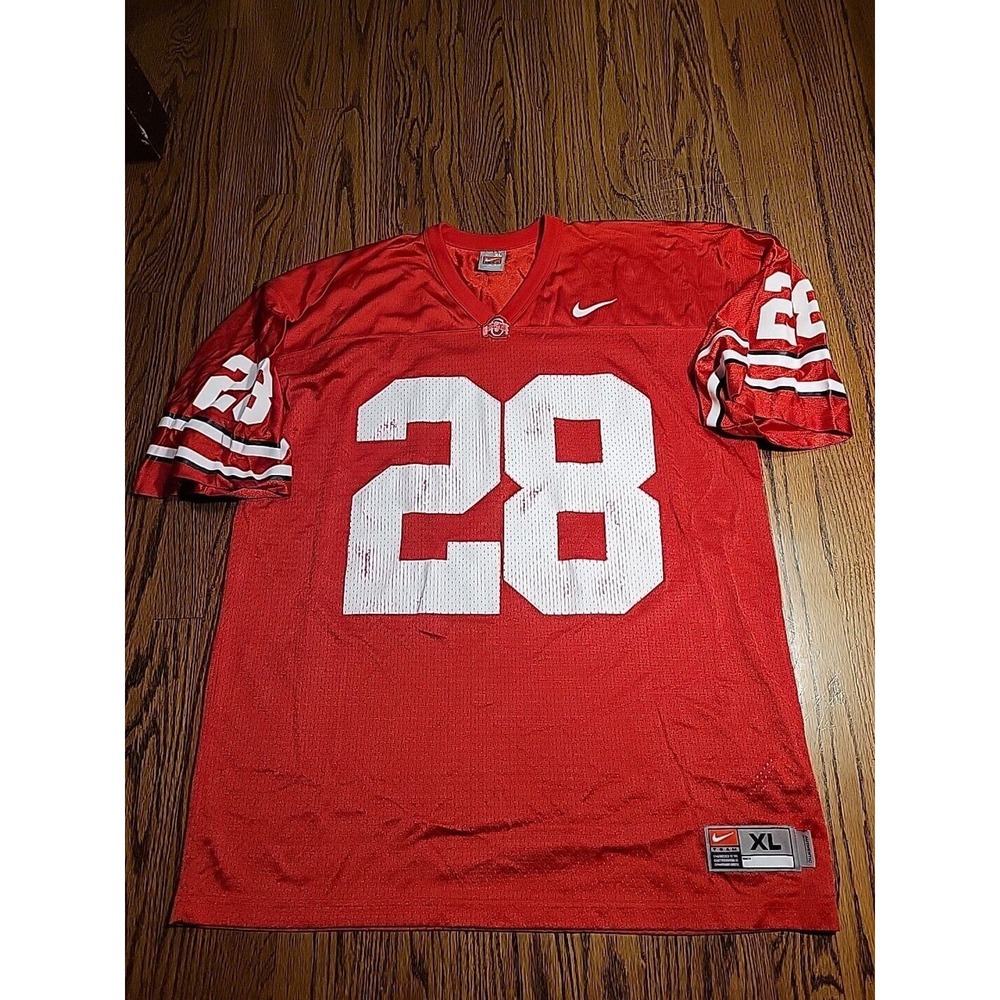 Nike Ohio State Buckeyes Football Jersey Size Mens XL NCAA College Red #28